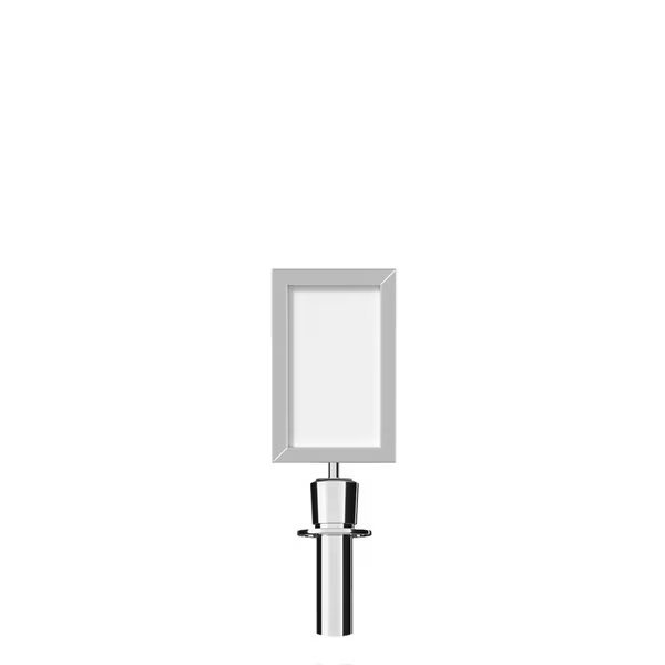 Stanchion Post Top Sign Frame 7x11